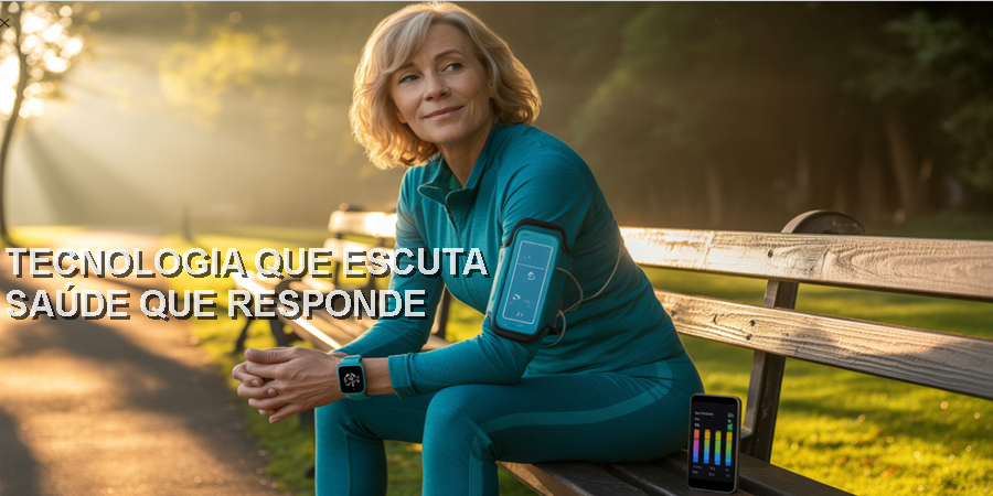 Do estetoscópio ao smartwatch: a medicina entra na era em que cada pessoa se torna autora e guardiã dos próprios dados de saúde./ Ideia